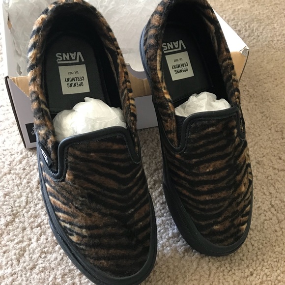 Vans Shoes - Vault Vans Opening Ceremony OG Slip-On Tiger Fur